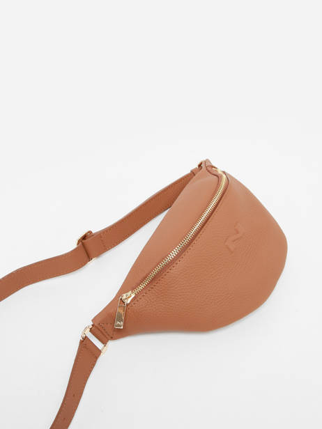 Sac Banane Small Derby Cuir Nathan baume Marron n city 25 vue secondaire 2