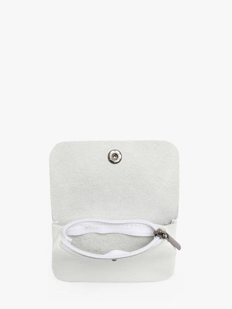 Porte-monnaie Caviar Cuir Milano Blanc caviar CA23092 vue secondaire 1