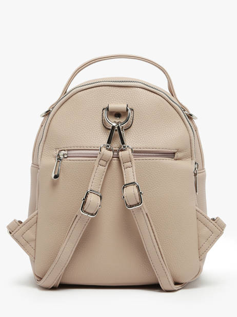 Sac à Dos Miniprix Beige grained F3606 vue secondaire 4