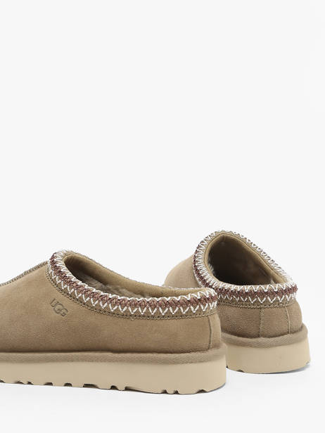 Chaussons Tasman En Cuir Ugg Beige women 5955 vue secondaire 3