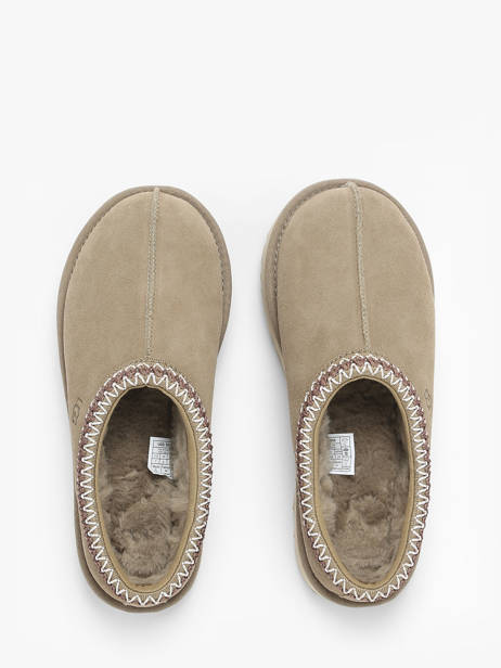 Chaussons Tasman En Cuir Ugg Beige women 5955 vue secondaire 4