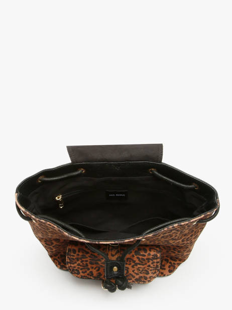 Sac à Dos Paul marius Marron leopard BAROULEO vue secondaire 3