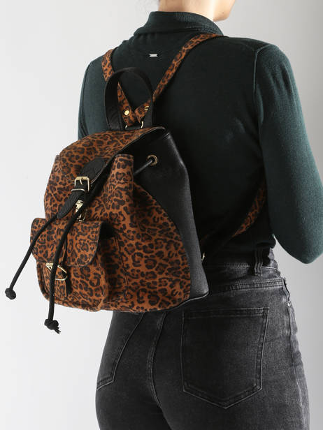 Sac à Dos Paul marius Marron leopard BAROULEO vue secondaire 1