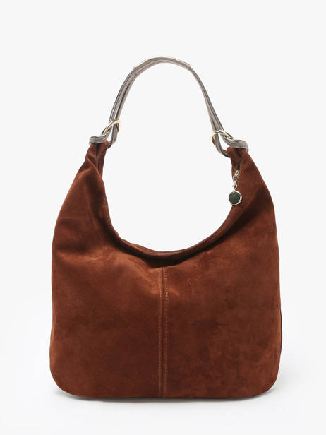 Sac Porté épaule Velvet Milano Marron velvet VE24092 vue secondaire 4
