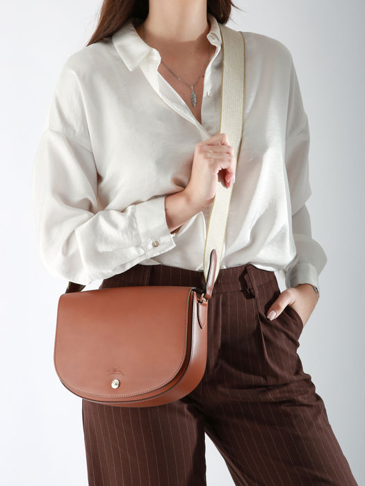 Longchamp Epure timeless Sacs porté travers Marron