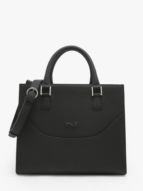 Sac Porté Main Event Cuir Nathan baume Noir event 8