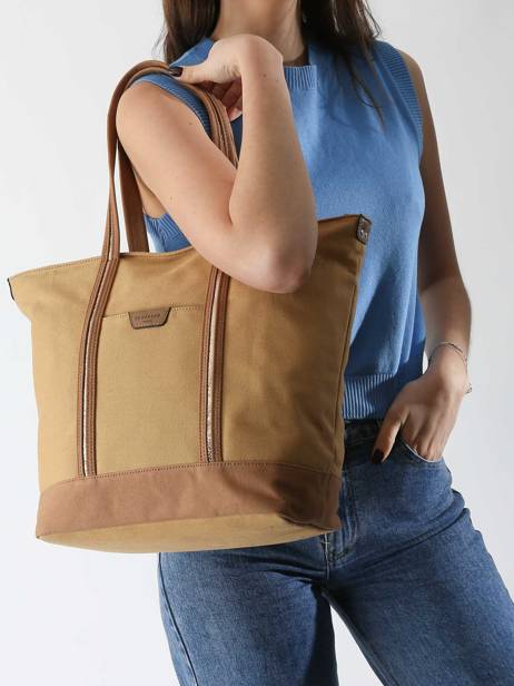 Sac Porté épaule A4 Kaya Toile Hexagona Beige kaya 5920056 vue secondaire 1