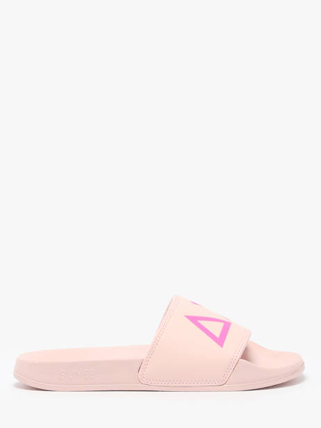 Claquettes Logo Sun68 Rose women X35204