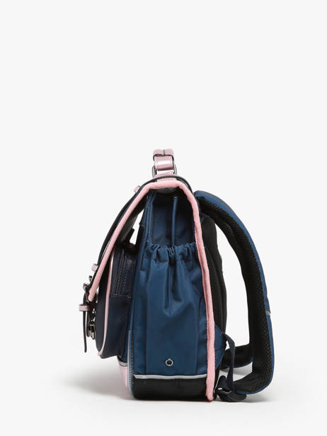 Cartable 2 Compartiments Cameleon Bleu vintage fantasy PBVGCA35 vue secondaire 2