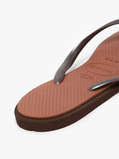 Tongs Havaianas Marron women 4149584F vue secondaire 3