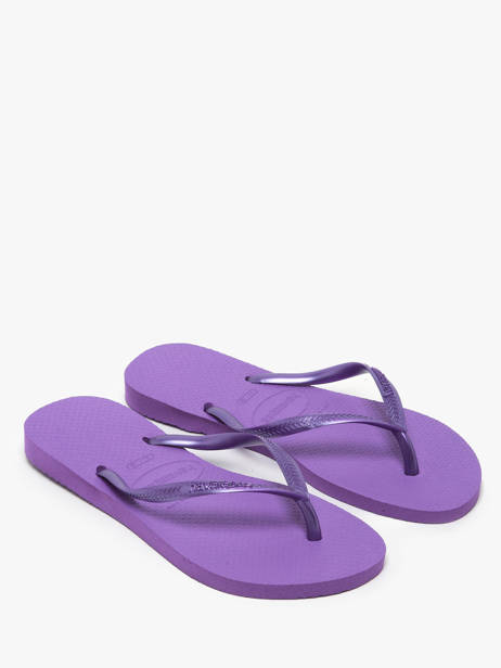 Tongs Slim Havaianas Violet women 4000030F vue secondaire 2