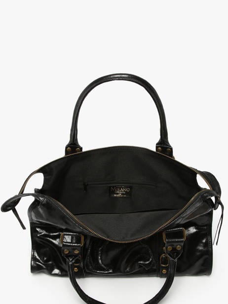 Sac Porté épaule Elefante Cuir Milano Noir elefante EF24095 vue secondaire 3