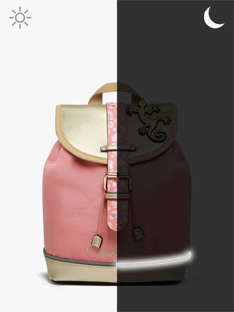 Sac à Dos 1 Compartiment Cameleon Rose vintage fantasy SD25 vue secondaire 7