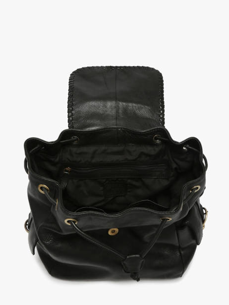 Sac à Dos Cuir Basilic pepper Noir utility BUTI10 vue secondaire 2