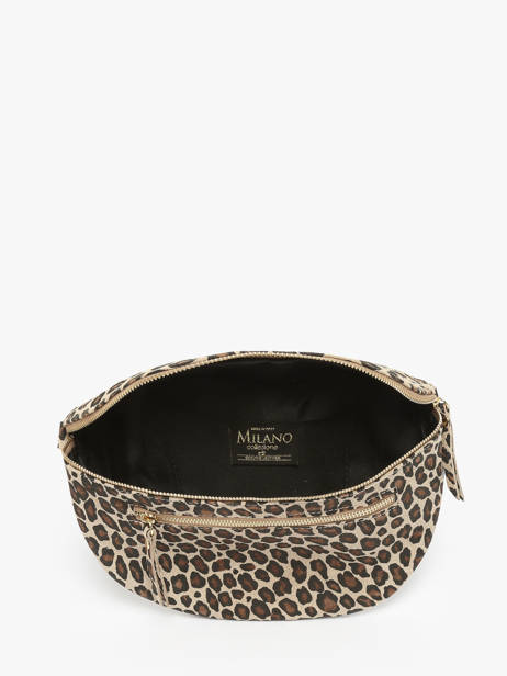 Sac Banane Velvet Leopardo Cuir Milano Beige velvet leopardo VL24091 vue secondaire 2
