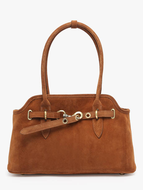 Sac Porté épaule Velvet Cuir Milano Marron velvet VE260610