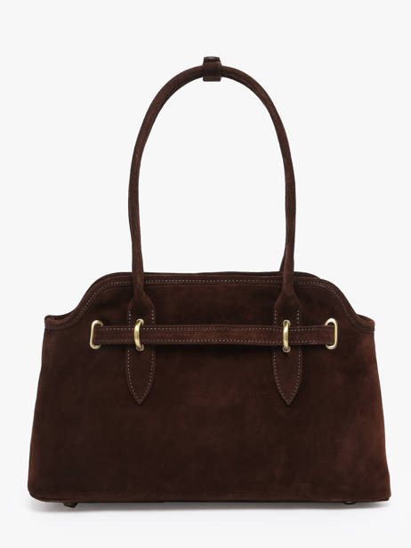 Sac Porté épaule Velvet Cuir Milano Marron velvet VE260610 vue secondaire 4