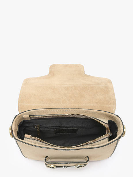 Sac Bandoulière Velvet Cuir Milano Beige velvet VE260611 vue secondaire 3