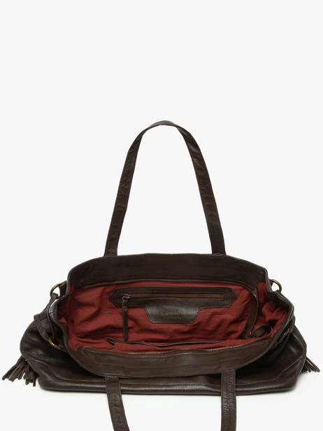 Sac à Main Cow Cuir Basilic pepper Marron cow BCOW80 vue secondaire 3