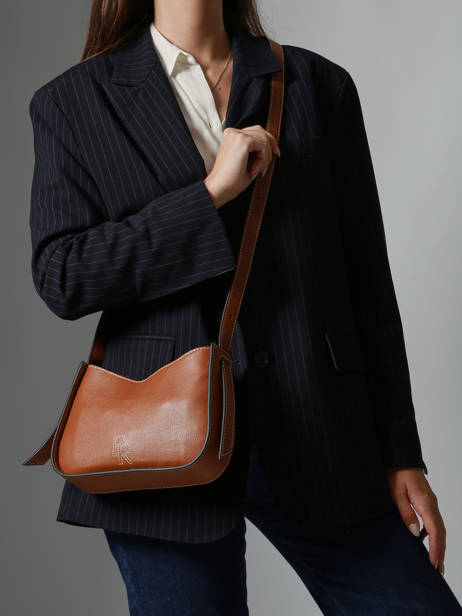 Sac Bandoulière M Foudre Cuir Etrier Marron foudre EFOD089M vue secondaire 1