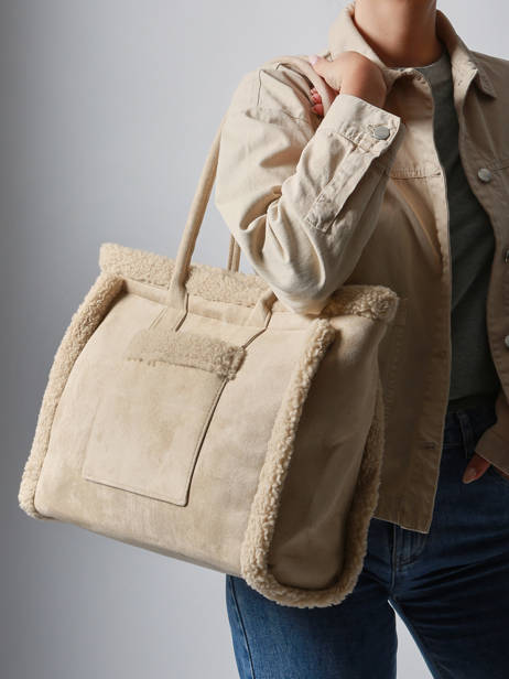 Sac Porté épaule A4 Sheep David jones Beige sheep CM7876 vue secondaire 1