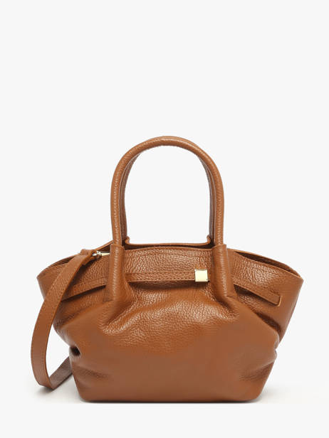 Sac à Main Caviar Cuir Milano Marron caviar CA25063