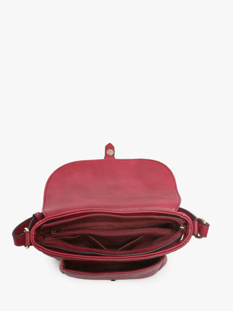 Sac Bandoulière Toscane Hexagona Rouge toscane 579734 vue secondaire 3
