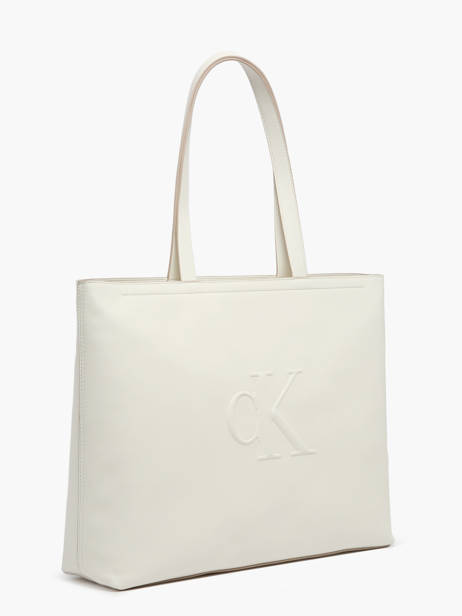 Sac Porté épaule Sculpted Calvin klein jeans Blanc sculpted 4K3070G vue secondaire 2