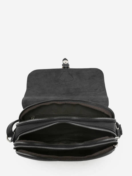 Sac Bandoulière Grained Miniprix Noir grained F3601 vue secondaire 2