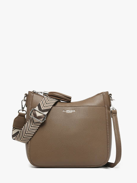 Sac Bandoulière Grained Flora & co Beige grained F8575