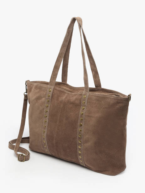 Sac Porté épaule Velvet Cuir Milano Beige velvet VE24113 vue secondaire 2