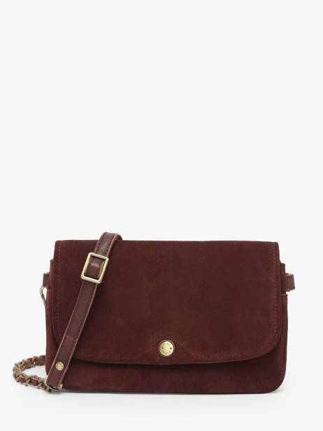 Sac Bandoulière Vintage Cuir Mila louise Marron vintage 3783VC