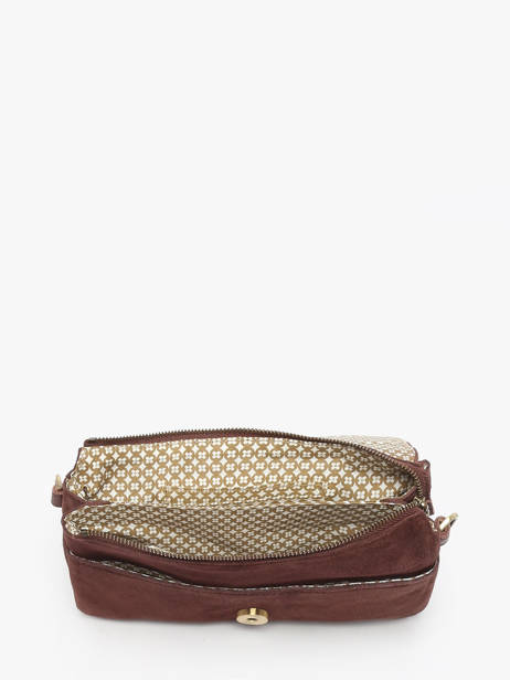 Sac Bandoulière Vintage Cuir Mila louise Marron vintage 3783VC vue secondaire 2
