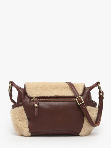 Sac Bandoulière Vintage Cuir Mila louise Marron vintage 35231TC vue secondaire 3