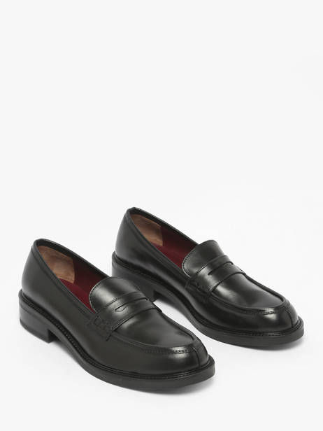 Mocassins En Cuir Aliwell Noir women A3226 vue secondaire 1