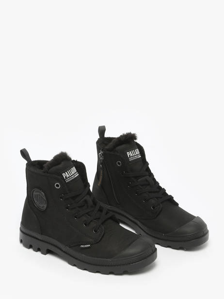 Bottines Pampa Hi Zip Wl En Cuir Palladium Noir women 95982010 vue secondaire 1