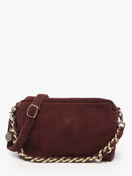 Sac Bandoulière Vintage Cuir Mila louise Marron vintage 23673V