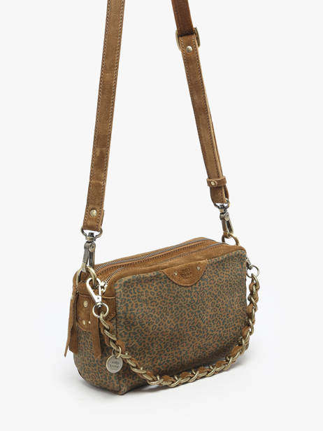 Sac Bandoulière Vintage Cuir Mila louise Marron vintage 23673PA vue secondaire 1