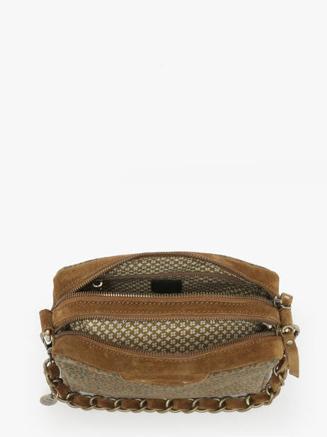 Sac Bandoulière Vintage Cuir Mila louise Marron vintage 23673PA vue secondaire 2