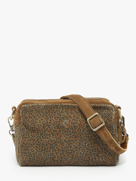 Sac Bandoulière Vintage Cuir Mila louise Marron vintage 23673PA vue secondaire 3