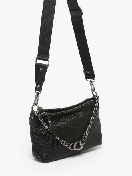 Sac Bandoulière Vintage Cuir Mila louise Noir vintage 3864E vue secondaire 1
