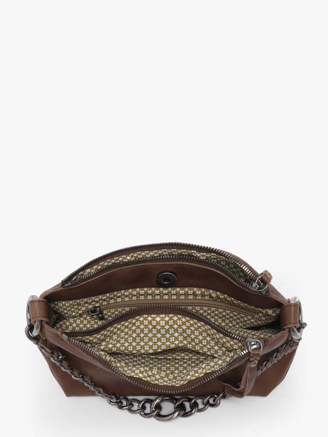 Sac Bandoulière Vintage Cuir Mila louise Marron vintage 3864C vue secondaire 2