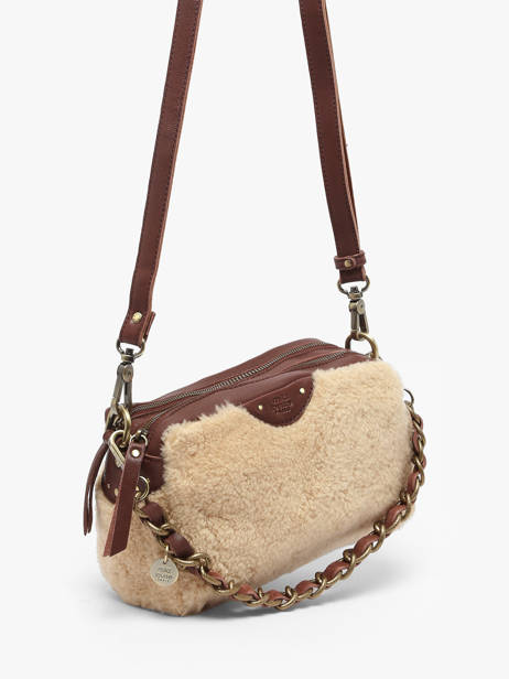 Sac Bandoulière Vintage Cuir Mila louise Marron vintage 23673TC vue secondaire 1
