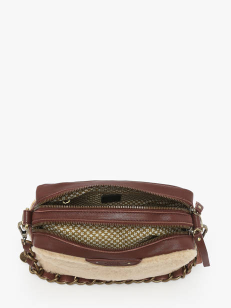 Sac Bandoulière Vintage Cuir Mila louise Marron vintage 23673TC vue secondaire 2