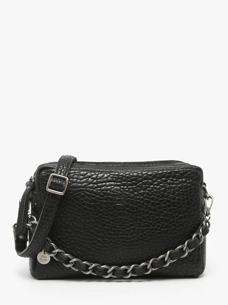 Sac Bandoulière Vintage Cuir Mila louise Noir vintage 23673LE