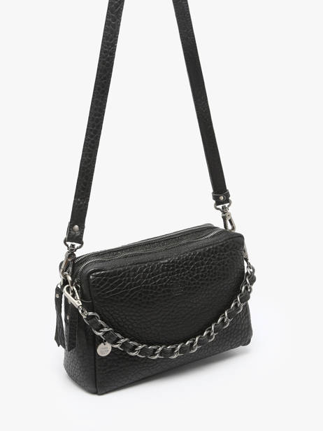 Sac Bandoulière Vintage Cuir Mila louise Noir vintage 23673LE vue secondaire 1
