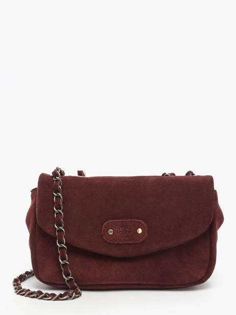 Sac Bandoulière Vintage Cuir Mila louise Marron vintage 23040V