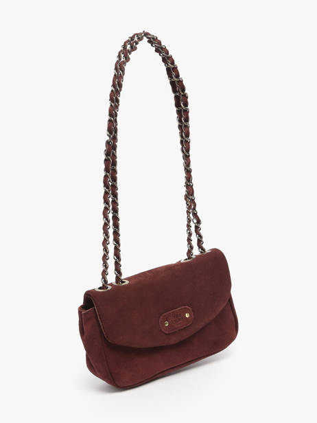 Sac Bandoulière Vintage Cuir Mila louise Marron vintage 23040V vue secondaire 1