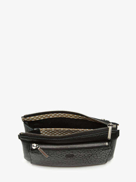 Porte-monnaie Cuir Mila louise Noir vintage 3802EC vue secondaire 1