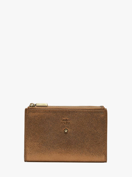 Portefeuille Cuir Mila louise Marron vintage 3576X